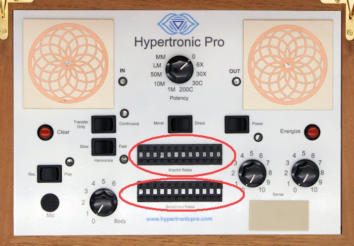 Set Imprint and Broadcast Rates to Zero